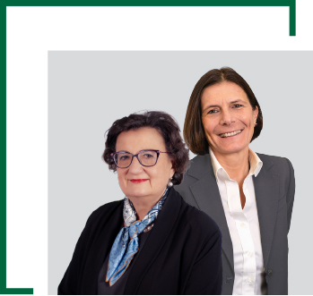 Fotografia di Claudia Cattani e Elena Patrizia Goitini (Presidente e Amministratore Delegato di BNL BNP Paribas)