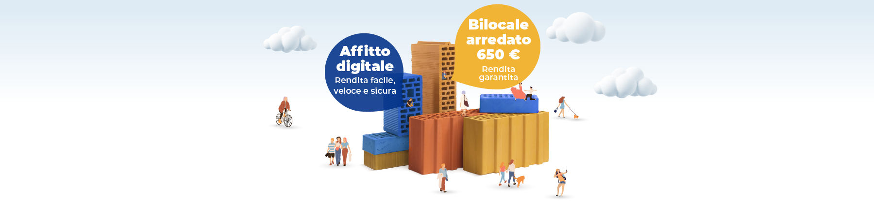 Affitto digitale: rendita facile, veloce e sicura. Bilocale arredato: 650 euro, rendita garantita