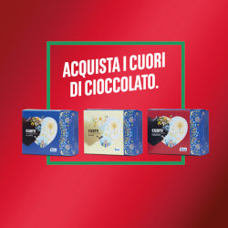 Acquista i cuori di cioccolato.