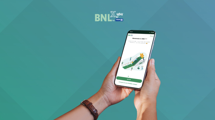 Schermata iscrizione app BNL X you