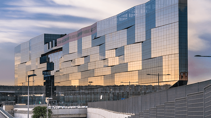 Edificio sostenibile Orizzonte Europa a Roma di BNL BNP Paribas vicino Stazione Tiburtina descritto sul sito.